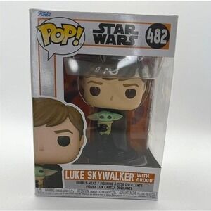 Funko Pop! Luke Skywalker with Grogu #482 Star Wars Collectible Bobble Head